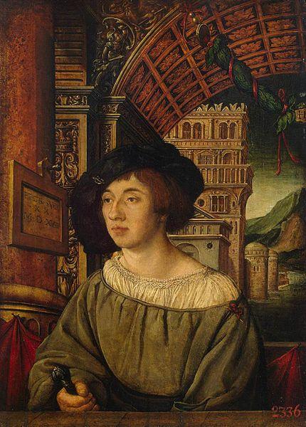 Ambrosius Holbein Portrait of a Young Man oil painting image